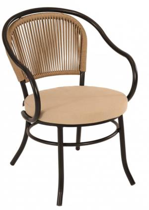 Кресло металлическое плетеное Throne 580х610х810 мм