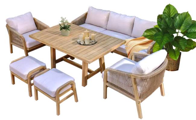 Стол деревянный обеденный Ravona натуральный 1500х900х680 мм