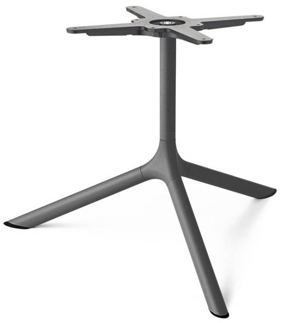 Столик ламинированный кофейный Tripe Maxi антрацит, состаренный серый дуб Ø800х510 мм Столик ламинированный кофейный Tripe Maxi антрацит, состаренный серый дуб Ø800х510 мм