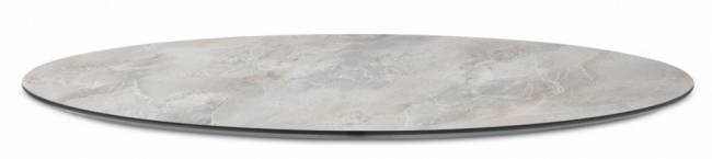 Стол ламинированный барный Tripe черный, каменный Ø600х1100 мм