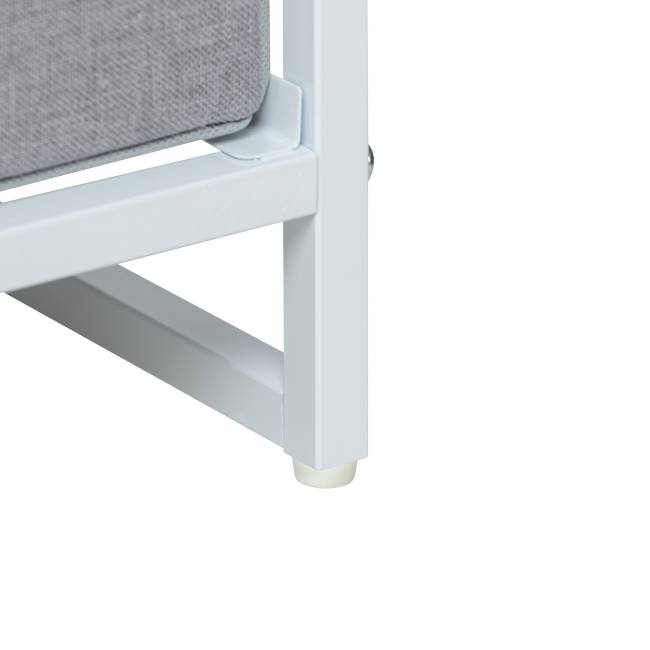 Комод Leset Ноа с полками 3 ящика Белый Светло-серый Комод Leset Ноа с полками 3 ящика Белый Светло-серый