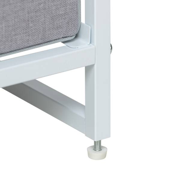 Комод Leset Ноа с полками 3 ящика Белый Светло-серый Комод Leset Ноа с полками 3 ящика Белый Светло-серый