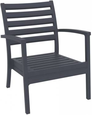 Кресло пластиковое Artemis XL темно-серый 710х760х890 мм