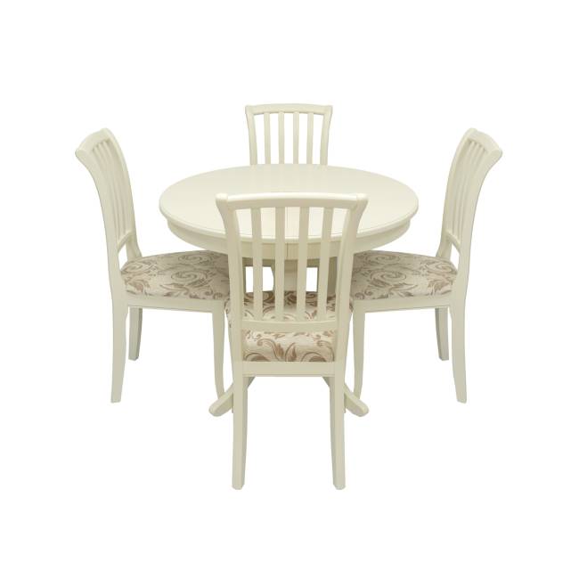 Набор мебели для кухни Leset Луизиана 1Р + Остин Слоновая кость Шенилл 017А Слоновая кость