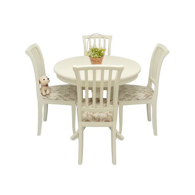 Набор мебели для кухни Leset Луизиана 1Р + Остин Слоновая кость Шенилл 017А Слоновая кость