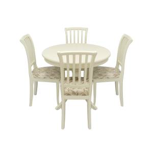 Набор мебели для кухни Leset Луизиана 1Р + Остин Слоновая кость Шенилл 017А Слоновая кость