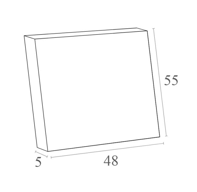 Подушка для спинки кресла Portofino светло-коричневый 550х480х50 мм