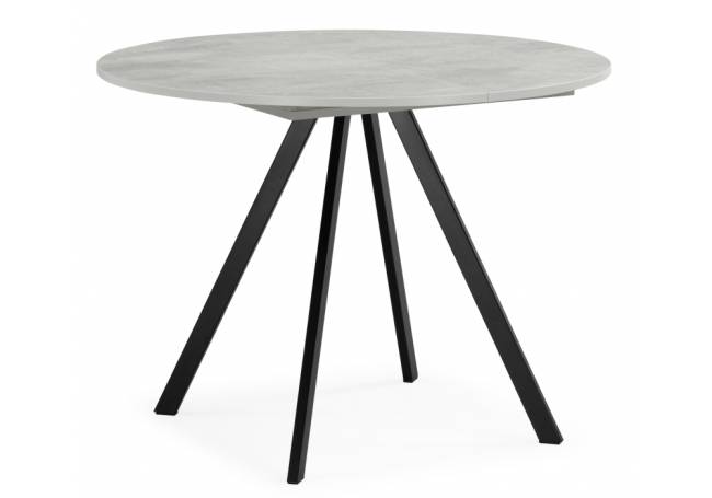 Карпер 90(120) бетон метрополитан / черный матовый