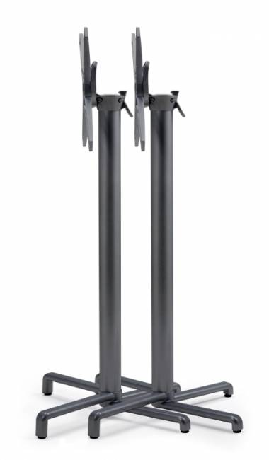 Подстолье металлическое барное складное Scudo High антрацит 520х480х1070 мм