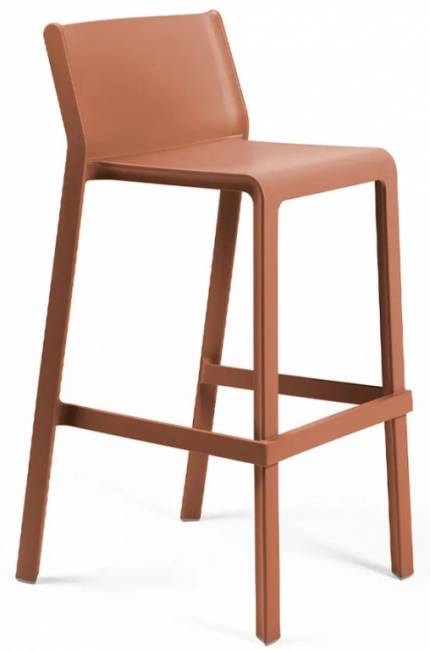 Стул пластиковый барный Trill Stool кирпичный 500х530х970 мм Стул пластиковый барный Trill Stool кирпичный 500х530х970 мм