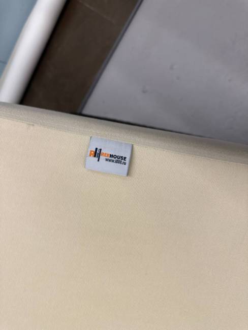 Шезлонг-лежак плетеный с матрасом Mantera коричневый люкс, светло-бежевый 2000х700х350 мм