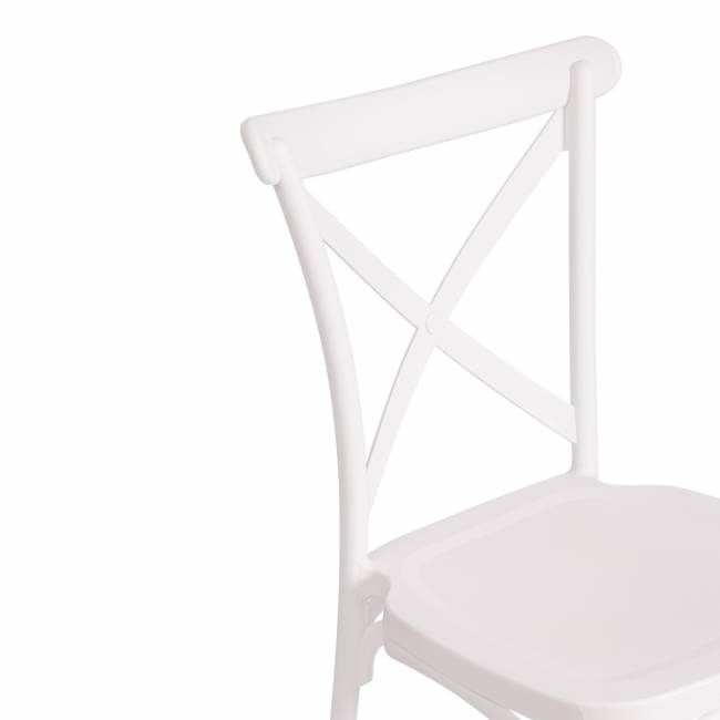 Стул CROSS (mod. PL24) пластик, 48 х 58 х 89 см, White (белый) 11954 (Комплект из 2 шт.) White (белый) 11954 пластик Стул CROSS (mod. PL24) пластик, 48 х 58 х 89 см, White (белый) 11954 (Комплект из 2 шт.) White (белый) 11954 пластик