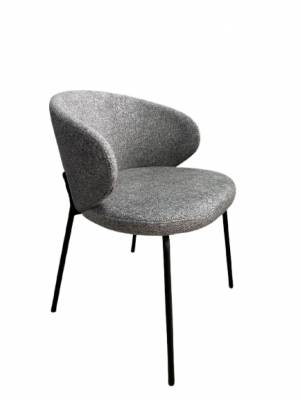 Дизайнерский стул Lucky букле серый