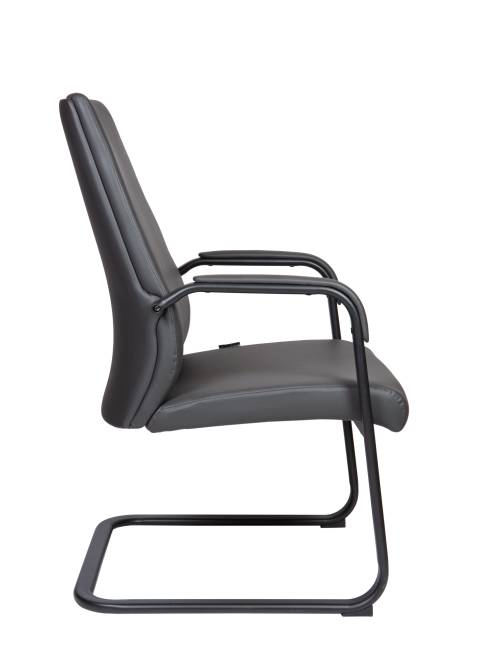 Кресло офисное / Арко CF грэй / Arco CF grey / серая экокожа