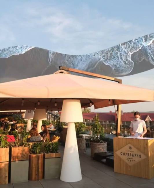 Торшер пластиковый уличный Pivot Lighting OUT белый Ø600х2000 мм