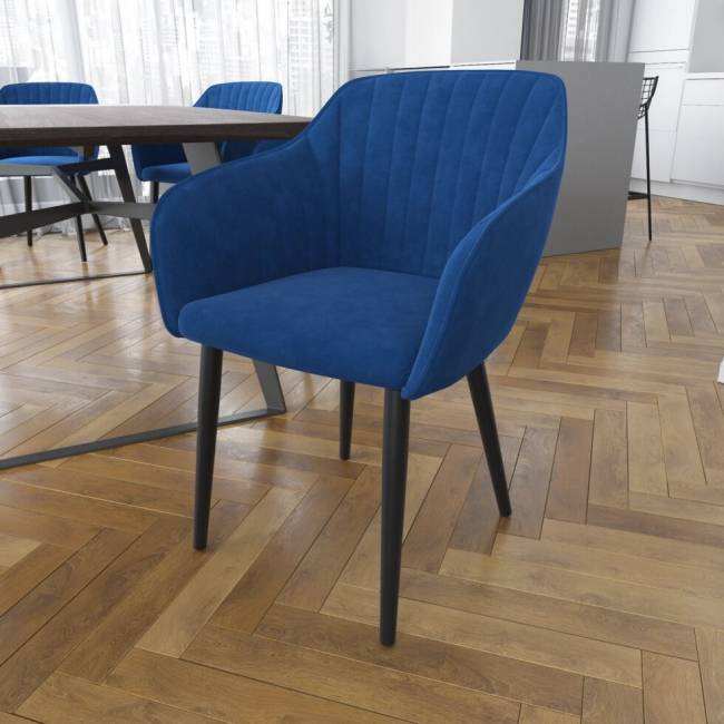 Стул  "Шандон" ткань, велюр 59,5х60х82 Сапфир