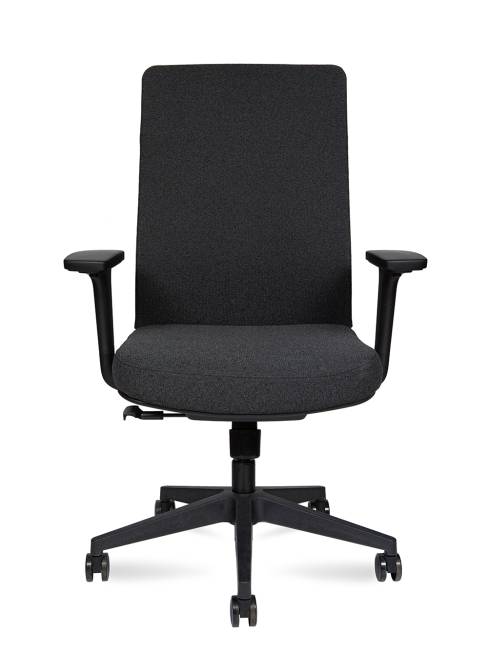 Кресло офисное / Фрэдо LB / Fredo LB / черный каркас/черная сетка/черная сидушка