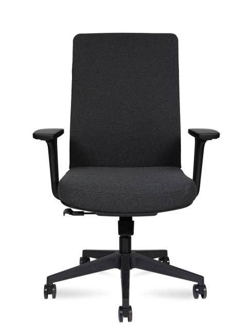 Кресло офисное / Фрэдо LB / Fredo LB / черный каркас/черная сетка/черная сидушка