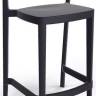 Стул пластиковый полубарный Abuela Stool 67 черный 500х440х910 мм