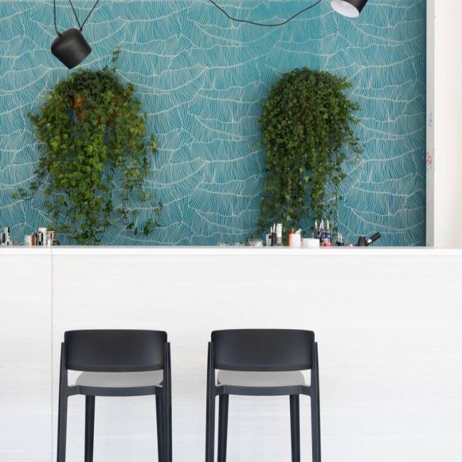 Стул пластиковый полубарный Abuela Stool 67 черный 500х440х910 мм