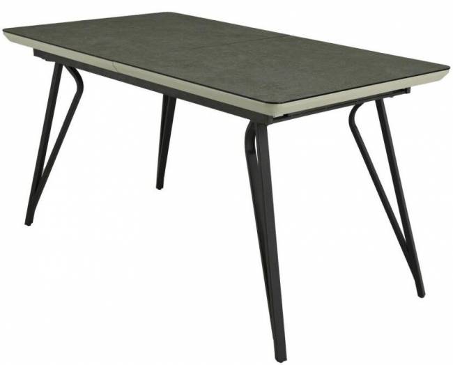 Стол, MK-7700-GR, раскладной, 80х140(180)х76 см, Серый бетон