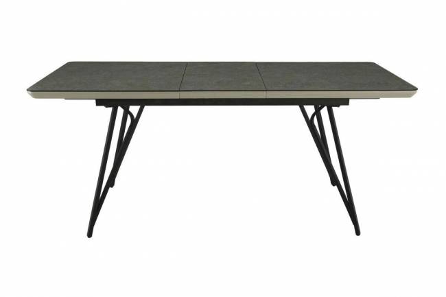 Стол, MK-7700-GR, раскладной, 80х140(180)х76 см, Серый бетон