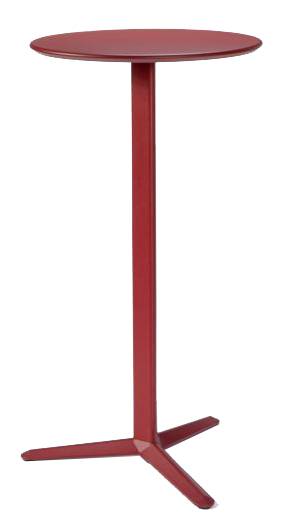 Стол металлический барный Arket бордовый Ø600х1100 мм Стол металлический барный Arket бордовый Ø600х1100 мм