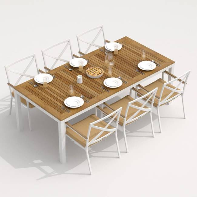 Стул FESTA бежевый - белый каркас