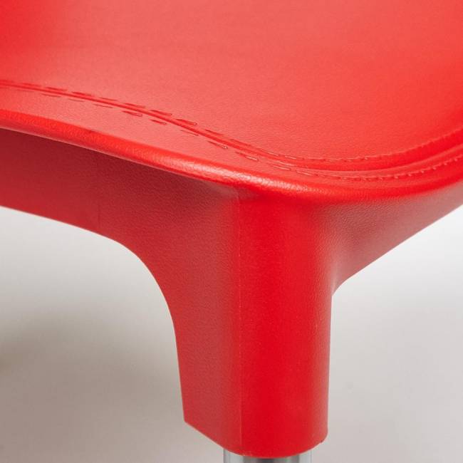 Стул GENIUS (mod 75) / 1 шт. в упаковке металл/пластик, 46x56x84cм, красный/ножки хром красный металл/пластик Стул GENIUS (mod 75) / 1 шт. в упаковке металл/пластик, 46x56x84cм, красный/ножки хром красный металл/пластик
