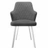 Стул DikLine 345 C56 серый, ножки белые