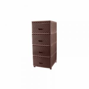 Комод плетенный "Стиль", коричневый