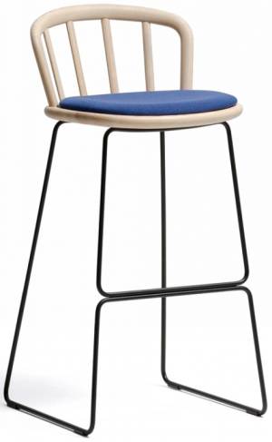 Стул барный с обивкой Nym 505х490х980 мм