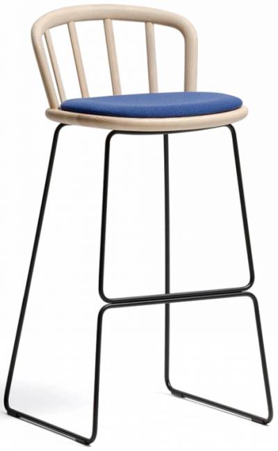 Стул барный с обивкой Nym 505х490х980 мм