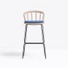 Стул барный с обивкой Nym 505х490х980 мм
