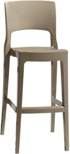 Стул барный пластиковый Scab Design, Isy Technopolymer тортора