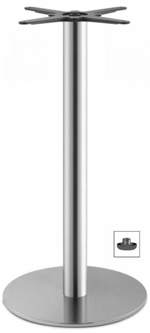 Подстолье металлическое барное Tiffany сатинированный стальной Ø450х1090 мм