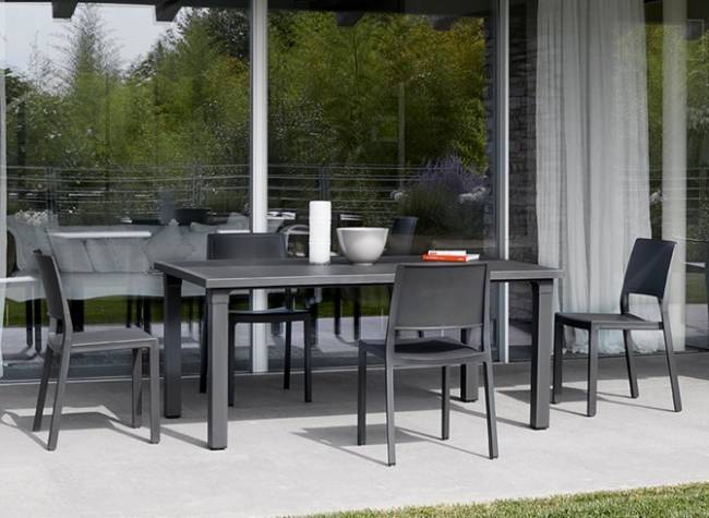 Стул пластиковый Kate антрацит 500х500х840 мм