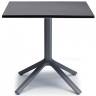 Стол пластиковый обеденный Eco Fixed антрацит 700х700х750 мм Стол пластиковый обеденный Eco Fixed антрацит 700х700х750 мм
