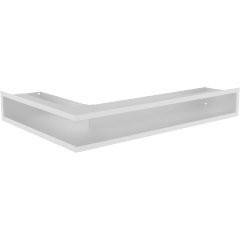 Решетка Kratki Люфт угловая 9*40 см правая белая