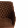 Кресло BREMO (mod. 708) коричневый barkhat 11/черный ткань/металл
