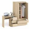 Компьютерный стол с ящиками правый и шкаф-комод МШ900.1 Мори цвет дуб сонома
