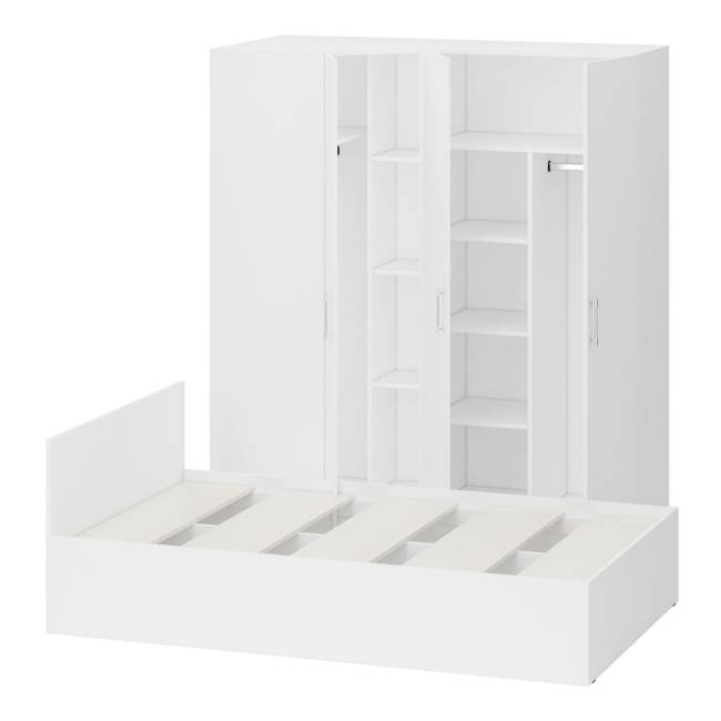 Гарнитур Спальный белый № 2 Стандарт с кроватью 1200 цвет белый