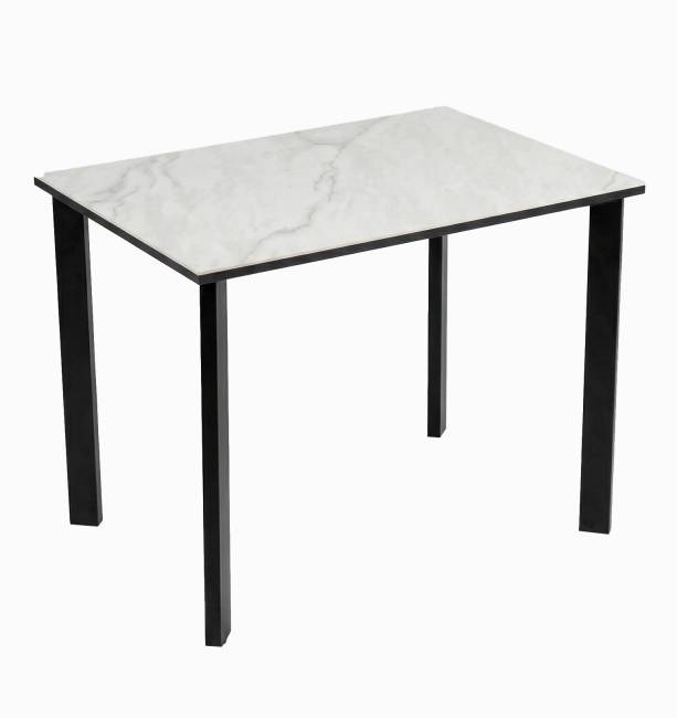Стол DikLine SKT90 Керамика YB8020125BG ONYX/подстолье черное/опоры черные