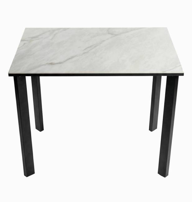 Стол DikLine SKT90 Керамика YB8020125BG ONYX/подстолье черное/опоры черные