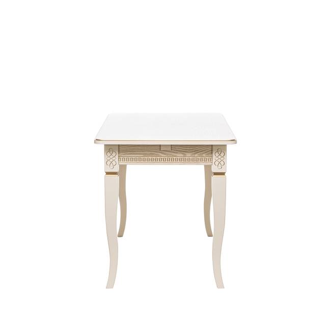 Стол раздвижной Leset Дакота 1Р Слоновая кость патина золото