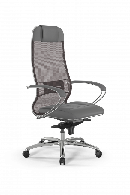 Кресло Samurai L1-2K - TS+Infinity /Uc00/Wm06/K2cL(M06.B31.G04.W03), св.коричневый-серый