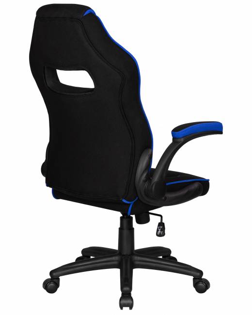 Кресло игровое DOBRIN RICK, черно-синяя ткань