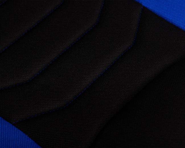 Кресло игровое DOBRIN RICK, черно-синяя ткань