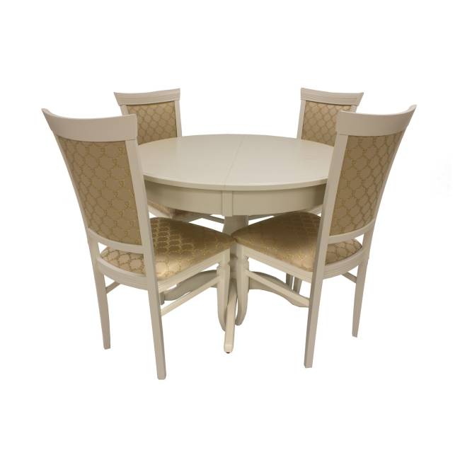 Набор мебели для кухни Leset Мичиган 2Р + Монтана Слоновая кость Лозанна шери Слоновая кость