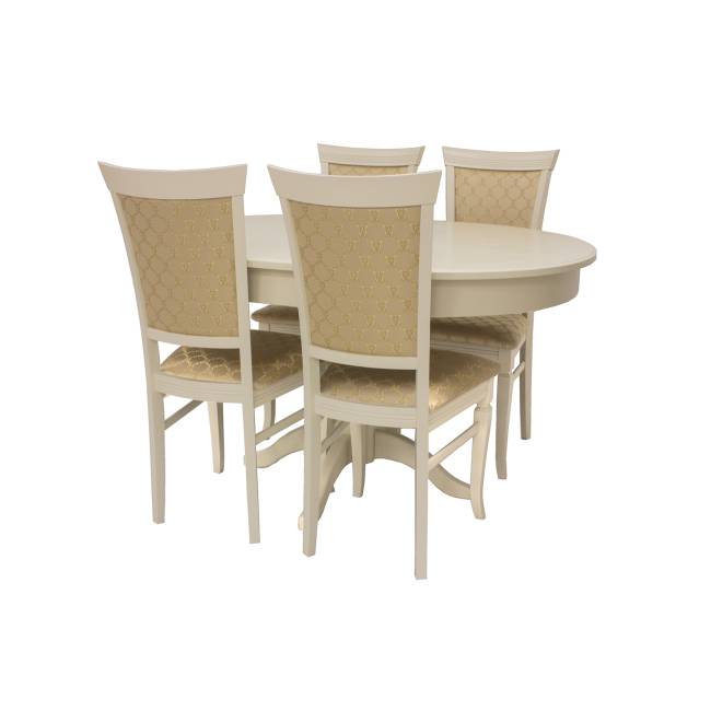 Набор мебели для кухни Leset Мичиган 2Р + Монтана Слоновая кость Лозанна шери Слоновая кость